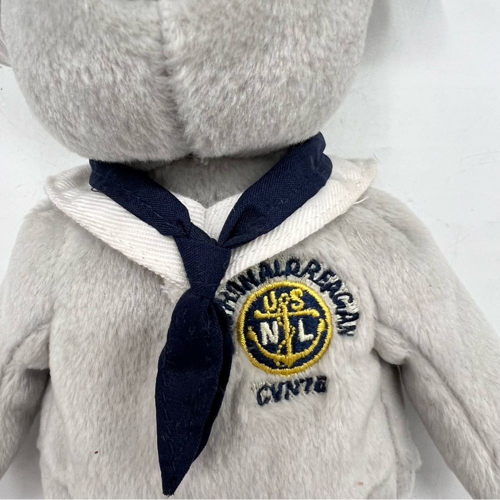 Ty Beanie Babies Collection Ronnie USS Ronald Reagan Bear Beanie Baby Plush - Picture 2 of 16